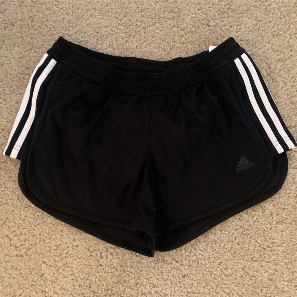 Adidas 3 Stripe Black Shorts